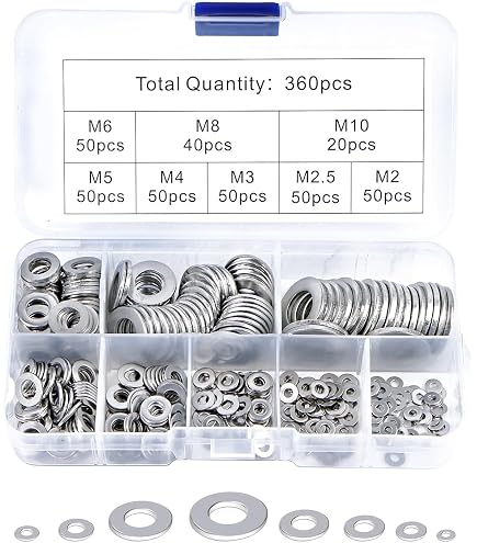 Assorted Spring Square Washers Set - A2 Stainless Steel In Sizes M2 To M30 For Bolts & Fasteners 4 thumbnail image