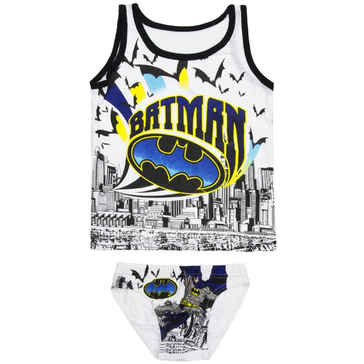 Junger-Offizielle-Batman-6-Stck-Weste-und-Knicker-Unterwsche-Set-Alter-von-2-bis-8-Jahren