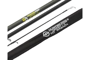 HUNTER PRO 10ft Carbon Match Float Coarse Fishing Rod Carbon Black & Bag