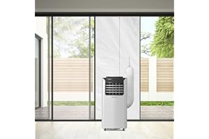 PRO BREEZE ProBreeze Uszczelka do Klimatyzatora Przenośnej Klimatyzacji, Do Drzwi Przesuwanych, Uniwersalna z Regulowanym Otworem, Łatwa w Instalacji, Rozmiar 90x210cm