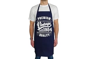 MY GENERATION GIFTS 1954 Vintage Year - Aged To Perfection - 70th Birthday Gift | Present Mens Apron