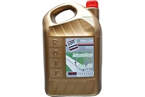 ROIL PETROLI 5 Litri di Roil Olio idraulico VG ISO 46 "NUOVA FORMULA CON POLIMERO ELASTOMERO" con più elasticità e durata delle parti in gomma, antischiuma e antiusura per sistemi oleodinamici e idrostatici