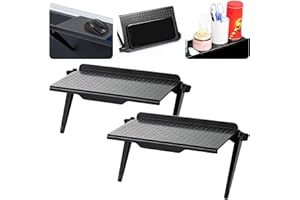 FORYNXHWIN Bildschirm Oberes Regal, 2 Stück TV Top Regal, 11 X 22cm Einstellbares Bildschirmregal, Monitorständer Monitor-Speicherregal für Kabel Boxen, Media Boxen, Fernbedienungen, Router