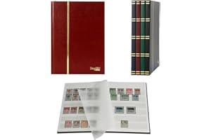 PROPHILA COLLECTION pequeño Clasificador de 16 paginas blancas, color rojo