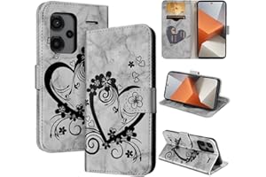 CASAFUNY Funda para Xiaomi Redmi Note 13 Pro Plus 5G, Carcasa Protectora Libro Leather Redmi Note 13 Pro Plus 5G Funda Flip Magnético Carcasa para Xiaomi Redmi Note 13 Pro Plus 5G, Negro