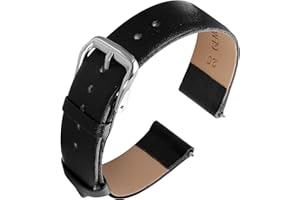 cobee Skórzane paski do zegarków, miękka skóra cielęca, pasek do zegarka, szybkie odpinanie, skórzany, zamiennik paska do zegarka dla mężczyzn i kobiet, uniwersalne zegarki, bransoletka, klamra ze