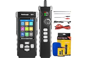 YILTION NF-8506 Network Cable Tester with IP Scanner Network Rate Test,TDR/POE/Ping/CAT5 CAT6,Network Cable Toner for RJ11 RJ45 LAN Ethernet Cable Tester Telephone Cable Finder Professional Network Tool