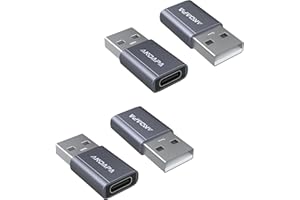 ANDAPA adattatore USB C a USB (4 pezzi), adattatore C a USB per iPhone 12 13 14 15 Mini Pro Max, Airpods, iPad Pro, Samsung Galaxy Note 10 20 21 S21 Plus, Google Pixel 5 4 4a 3A XL.