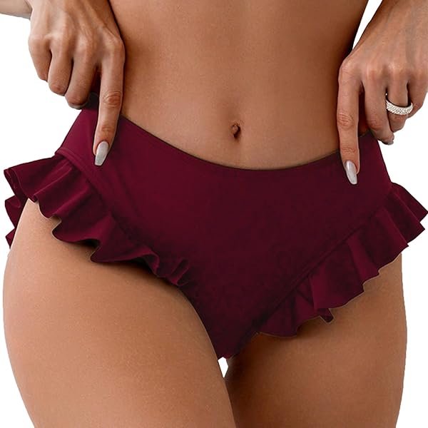 Haut De Bikini Femme Push-up Rembourré Lacets – Triangle Bikini Couleur Unie Sexy Plage Piscine