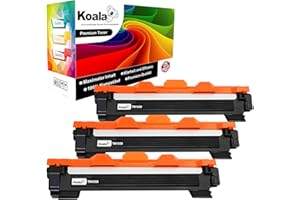 Koala Compatible Cartouche de Toner Replacement pour Brother TN1050 TN-1050 pour Brother HL-1110 HL-1212W DCP-1612W MFC-1910W HL-1210W DCP-1512 MFC-1810 DCP-1510 HL-1112 Imprimante (Noir, 3 Pièce)