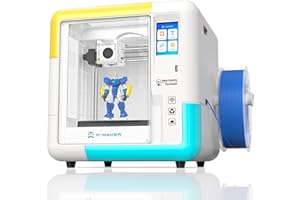 AOSEED X-MAKER 3D Printer with Kids Friendly Design Apps，Fully Enclosed, Creation Courses, and Idea for Schools, Households, Resume, Silent Printing and Wi-Fi Control Features