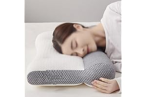 CNANRNANC Höheneinstellbares Memory Foam Kopfkissen, Orthopädisches Kissen Nackenstützkissen Ergonomisches Schlafkissen, Waschbarer Kopfkissenbezug, Orthopädisches Schlafkissen für Rücken- und Seitenlage-A