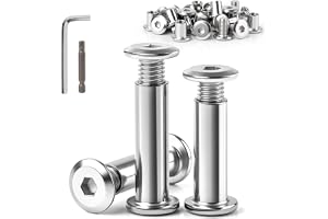 Mbsomnus 25 st. hylsskruvar M4 x 30 mm rostfritt stål A2 V2A | 25 x möbelskruvar & 25 x hylsmuttrar, möbelanslutningsskruvar
