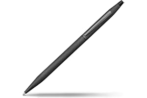 CROSS Classic Century Brushed Black PVD Ballpoint Pen with Polished Black PVD Appointments