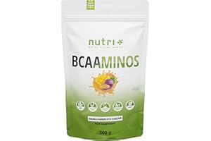 ‎NUTRI + Nutri + BCAA Pulver Mango Maracuja - Amino Complex hochdosiert - BCAAs Instant Powder - beste Löslichkeit & Geschmack - 300 g Aminosäurenpulver