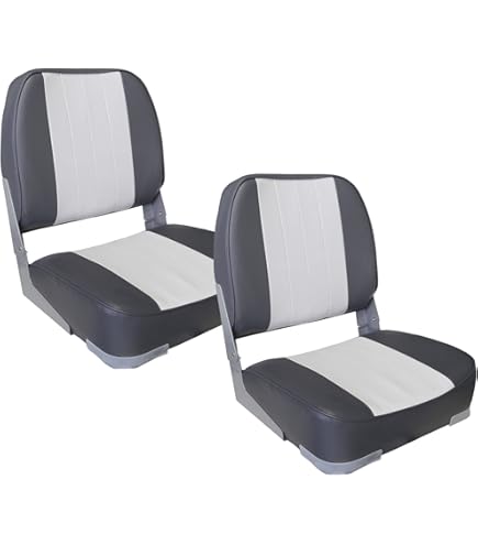 Pro.tec] 2x Sedile Barca 'Exclusive - Line' (blu - Bianco) - Di