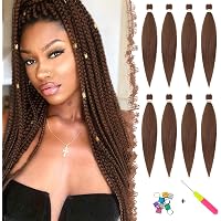 Vorgespanntes Flechthaar – Juckfreie Kunstfaser, Weich Wie Echthaar, Ideal Für Braids & Twists