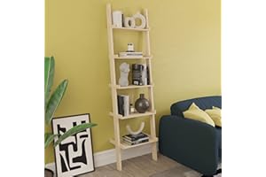 Vida Designs York 5-poziomowy regał drabinka pochylona półka ekspozycyjna do salonu mebli biurowych (sosna)