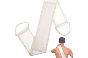 JJUNW Luffa Schwamm Rückenscrubber, Rückenschrubber für Dusche, Doppelseitige Badebürste for Body Scrubs Vollständiger Rückenwascher für Baden und Entfernen von Schmutz