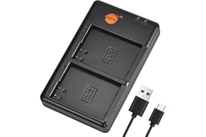 DSTE MH-24 Batterie USB Dual Quick Chargeur Compatible pour EN-EL14, EN-EL14a, Nikon Coolpix P7000, Coolpix P7100, Coolpix P7700, D3400, D3500, D5100, D5200, D5300
