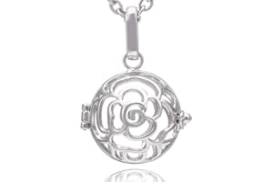 TRADICT GMBH Morella® Collier pour femme, en acier inoxydable, 70 cm, avec pendentif ornemental et boule musicale de 16 mm en sachet cadeau, différents modèles disponibles