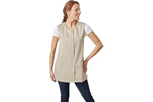 Hurry Jump Tablier Ménage Blouse Femme de ménage sans manches