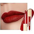 Oulac Red Lipstick for Women, Matte Liquid Lipstick Long Lasting Red High Impact Creamy Matte Lip Gloss, Rich Colour Formula with Vitamin E & Rose Oil, Waterproof, Vegan M01