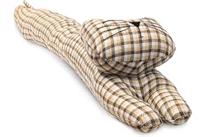 E&A DISTRIBUTION LIMITED Draft Excluder for Door Bottom Cat Draught Excluders Door Stopper 90 cm- Polyester Fabric Material & Sand Filling Heavy Weight- Stitched Velvety Soft long Draft Excluder Cushion