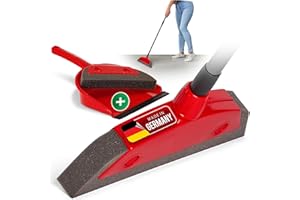 ‎NOVALIV Novaliv Schaumstoffbesen mit Teleskopstiel & Kehrgarnitur Friseurbesen Set Gummi Noppenbesen Hundehaarentferner Broom Parkett Besen für Drinnen Teppichbesen Bodenabzieher Haushaltsbesen Wunderbesen