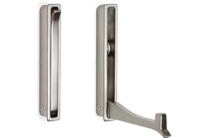 Gedotec Moderne Pliage de Crochet Crochets de Vestiaire Porte-Vêtements Crochet pour Chapeaux, Pliable Came à S'Engager 93 X 13/73 mm Finition Acier Inox Qualité de Marque pour Leur Surface Habitable