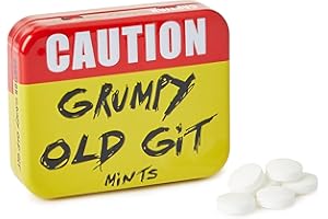 Spencer & Fleetwood Sugar Free Mints Grumpy Old Git Mint Tins of Sweets for Bad Breath, 45 g