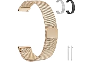 OFFCUP Cinturino per Orologio, Cinturino in Acciaio Inossidabile, 22 20mm Cinturino a Sgancio Rapido, Orologio Cinturini Maglia Milanese, Cinturino Orologio in Maglia per Uomo e Donna