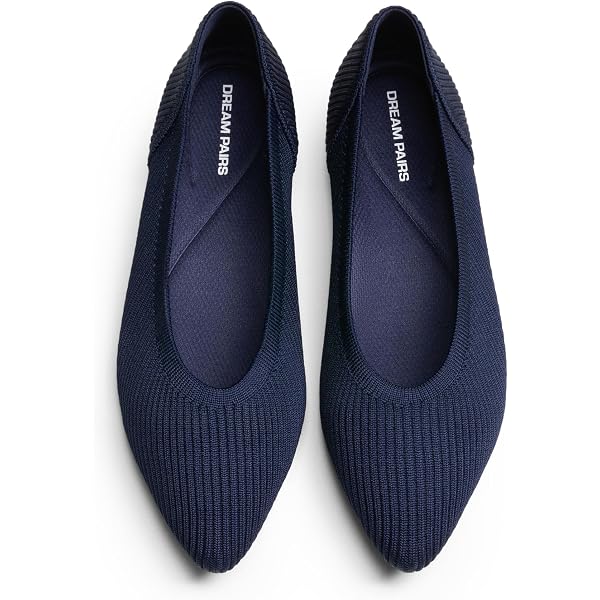 Ballerines Femme Puxowe Tricot Respirant - Chaussures Plates Confortables Slip On