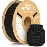 ELEGOO Matte PLA Filament 1.75 1kg Black | Dimensional Accuracy +/- 0.03mm, 3D Filament Spool, for Most 3D Printers
