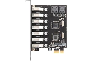 Jevina Scheda di espansione USB 3.0 PCI-E 7 Hub Controller esterno PCI-E Extender PCI Card per desktop