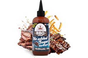 Sauce Barbecue Poppamies sans Sucre Ajouté – Faible en Glucides, Saveur Fumée et Intense, sans Gluten, sans Lactose, Végétalienne – 310 g