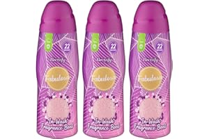 Stosowany do prania wzmacniacz zapachu Fabulosa, wyprodukowany przy użyciu kryształków soli, 63 prań, opakowanie 3 x 400 g, Electrify