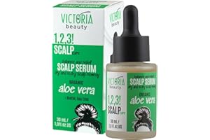 ‎VICTORIA BEAUTY Victoria Beauty - Kopfhaut Serum für trockene Kopfhaut mit Bio Aloe Vera, Hochkonzentriertes Kopfhautserum mit Teebaumöl und Biotin, lindert Juckreiz und spendet intensiv Feuchtigkeit, 30ml