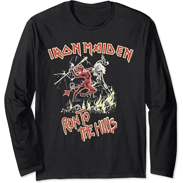 Iron Maiden - Run to the Hills T-Shirt : Amazon.co.uk: Fashion
