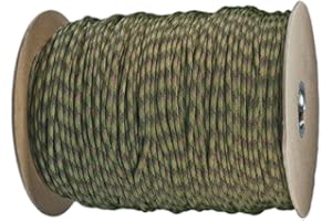 Paracord Planet Paracorde (plus de 50 couleurs) – Bobines de 304 m ou 76 m – Écheveau de 30,5 m, Multi Camo, 250 Feet