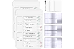 LUCOMB 2xAufgabendiagramme für Erwachsene, To-Do-Liste, Checklisten-Tafel, Planungstafeln mit 30 leeren Checklisten, 4xKarton für Gewohnheitstracker oder Tages- und Wochenplaner