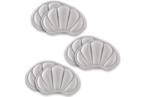 Jinpojun 3 Paia Proteggi Tallone per Scarpe, Salva Tallone per Scarpe, Autoadesive Cuscini per Piedi, Inserti per Schienale per Previene Vescich e Attrito Solette per la Cura dei Piedi (Grigio)