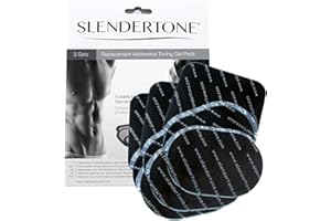 Slendertone - 0706-9631 - Jeux d’électrodes toutes ceintures Set de 3 x 3 patchs de gel - Noir