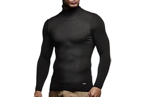 Leif Nelson Rollkragenpullover Herren Strickpullover - Cooler Männer Pullover Rollkragen - Dünner Männer Strick Pullover Winter & Sommer