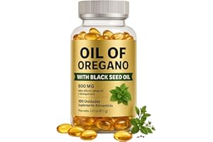 Aceite de Orégano 6000 mg + Comino Negro – 180 Cápsulas Softgel | Alta Potencia con Orégano Silvestre y Carvacrol | Apoyo Digestivo, Defensas Naturales y Bienestar Respiratorio | MY WAVE DZ