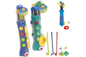 Guaranteed4Less Kids Plastic Golf Club Toy CART Caddy Set Balls Bag Summer Garden Beach Outdoor by