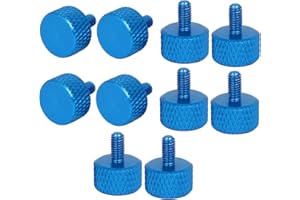 UXCELL sourcingmap Computer PC Graphics Card M3x6mm Knurled Thumb Screws Sky Blue 10pcs