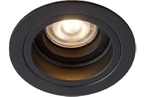 Lucide 22958/01/30 Embed Spot Encastrable, Métal, GU10, 42 W, Noir, 9,1 x 9,1 x 3,7 cm