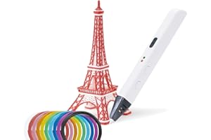ARTNOVA Lápiz 3D con 10 filamentos PLA de colores (30 m) – Bolígrafo impresor 3D con control preciso, adaptador EU, herramienta de ajuste, regalo creativo para adultos y niños +8