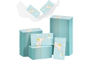 ZNNHNN Erfrischungstücher, 50 Stück Feuchte Waschlappen Einzeln Verpackt, Feuchttücher Einzeln Verpackt, Feuchtes Toilettenpapier,Hygienische Reinigungstücher, Vitamin E, Aloe Vera-Extrakt, Empfindliche Haut